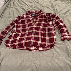 American eagle Plaid Shirt - Red and White
